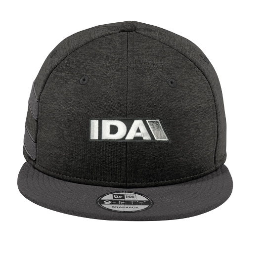 New Era ® Shadow Heather Striped Flat Bill Snapback Cap NE408
